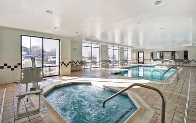 Indoor pool at SpringHill Suites Baltimore BWI Airport.
