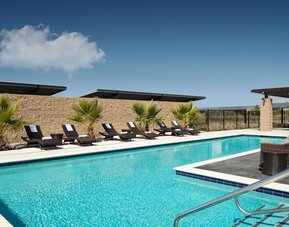 Outdoor pool at SpringHill Suites By Marriott Milpitas.