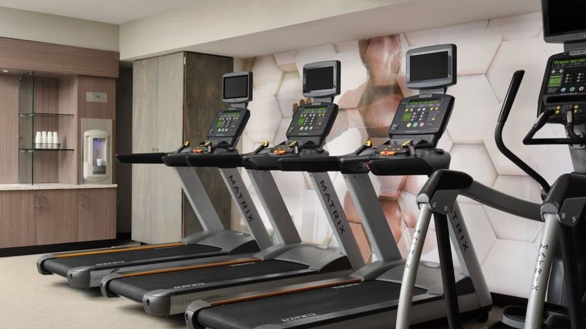 Gym at SpringHill Suites By Marriott Milpitas.