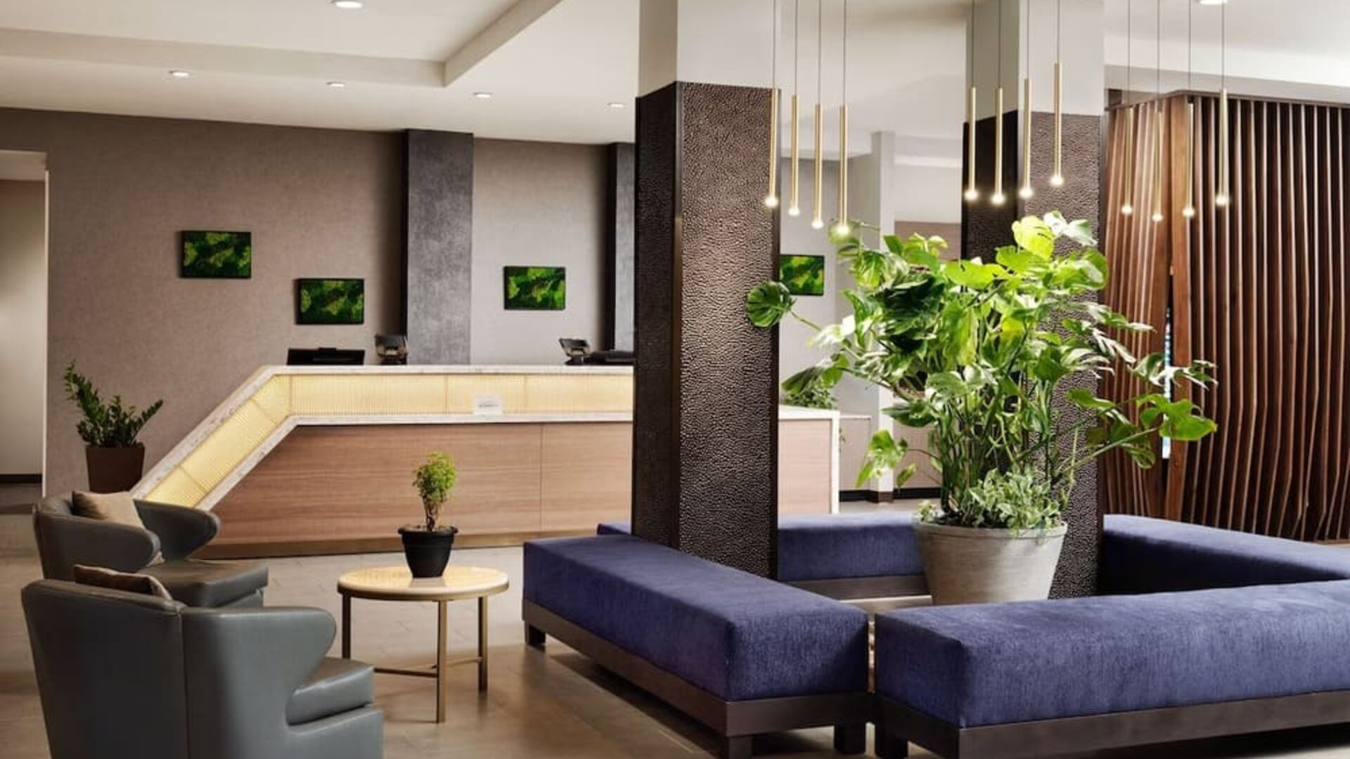 Lobby and lounge at SpringHill Suites By Marriott Milpitas.