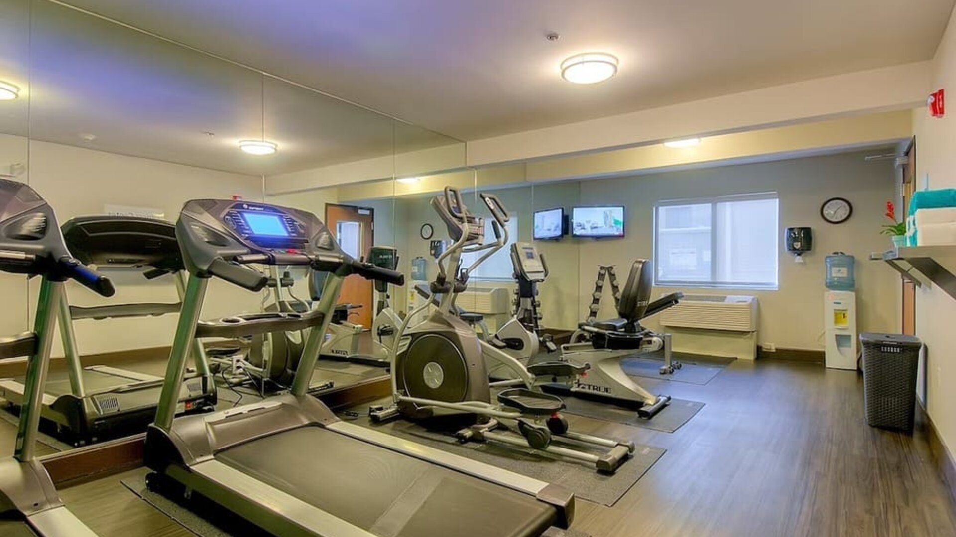 Gym at Holiday Inn Express Hotel & Suites Carlsbad Beach.