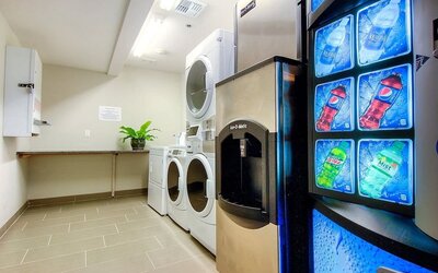 Vending machine at Holiday Inn Express Hotel & Suites Carlsbad Beach.