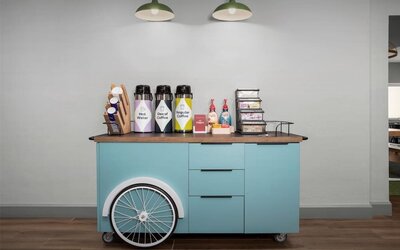 Coffee station at Spark By Hilton Tucson Airport.