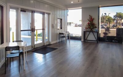 Hotel interior at Capri Suites Anaheim.