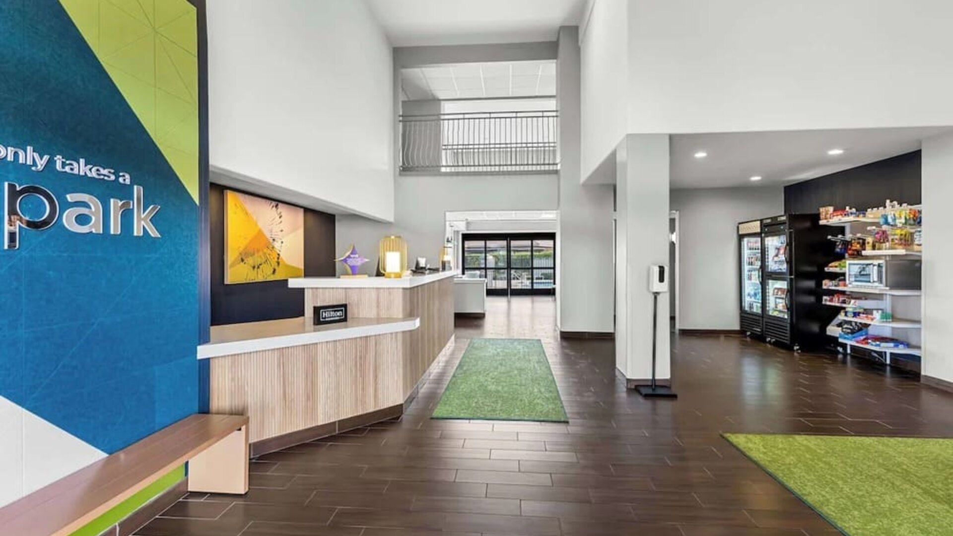 Reception area at Spark By Hilton Glendale Phoenix North.