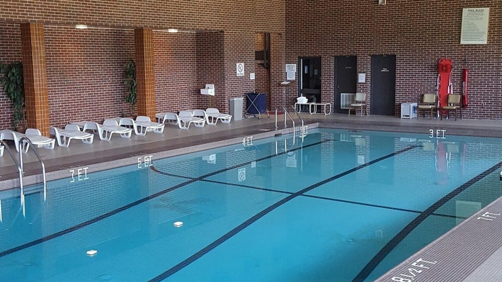 Indoor pool at Maritime Conference Center.