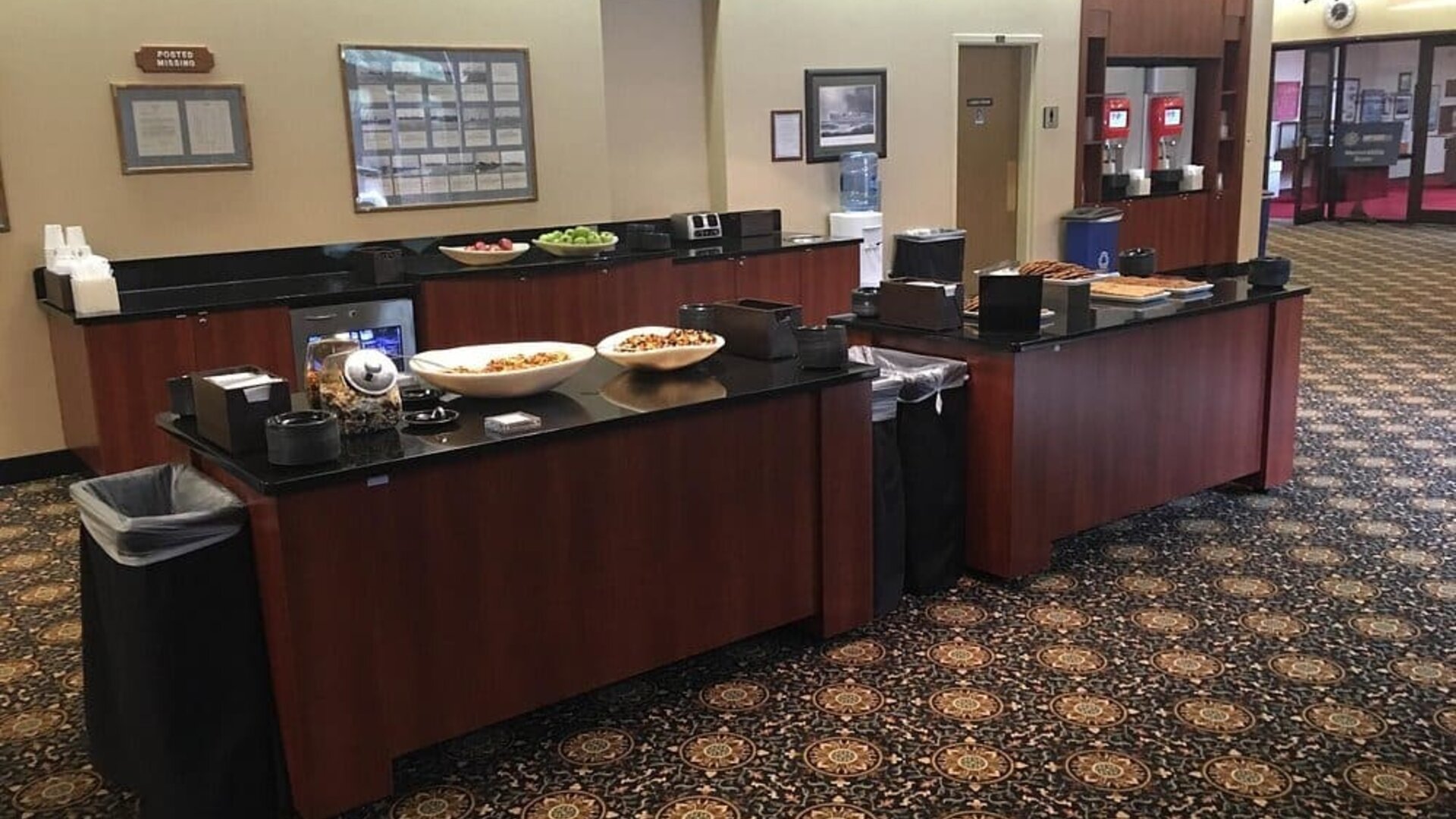 Dining room at Maritime Conference Center.