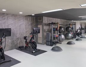 Well-equipped fitness center available at Westin Atlanta Airport Hotel.
