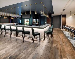 One of the 4 restaurants at Hilton Atlanta.