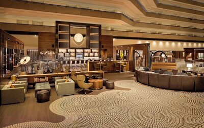 Elegant dining area suitable for co-working at Hyatt Regency San Francisco.
