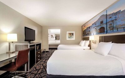 Day use room at Days Inn By Wyndham San Antonio Near Fiesta Park.