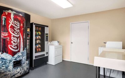 Vending machine at Days Inn By Wyndham San Antonio Near Fiesta Park.