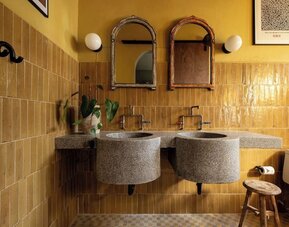 Beautiful guest bathroom at DREAMCATCHER By DW.