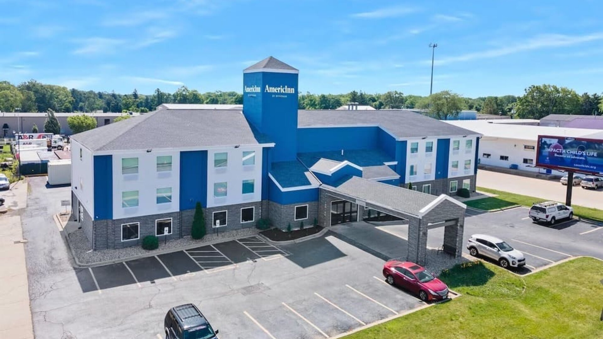 Parking available at AmericInn By Wyndham Urbana.