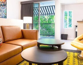 Day use suite with living area at Montrose At Beverly Hills.