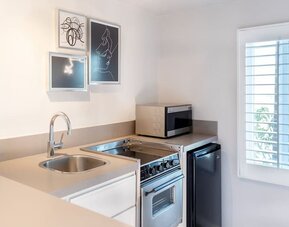 In-room kitchen at Montrose At Beverly Hills.