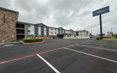 Parking available at Clarion Pointe.