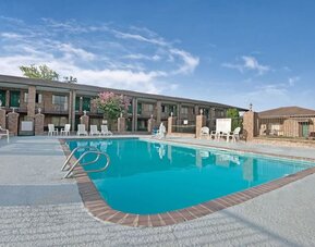 Outdoor pool at Super 8 By Wyndham Universal City.