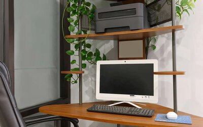 Business center at Super 8 By Wyndham Universal City.