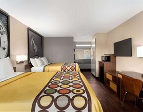 Day use room at Super 8 By Wyndham Universal City.