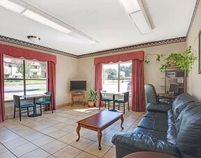 Lobby seating at Super 8 By Wyndham Universal City.