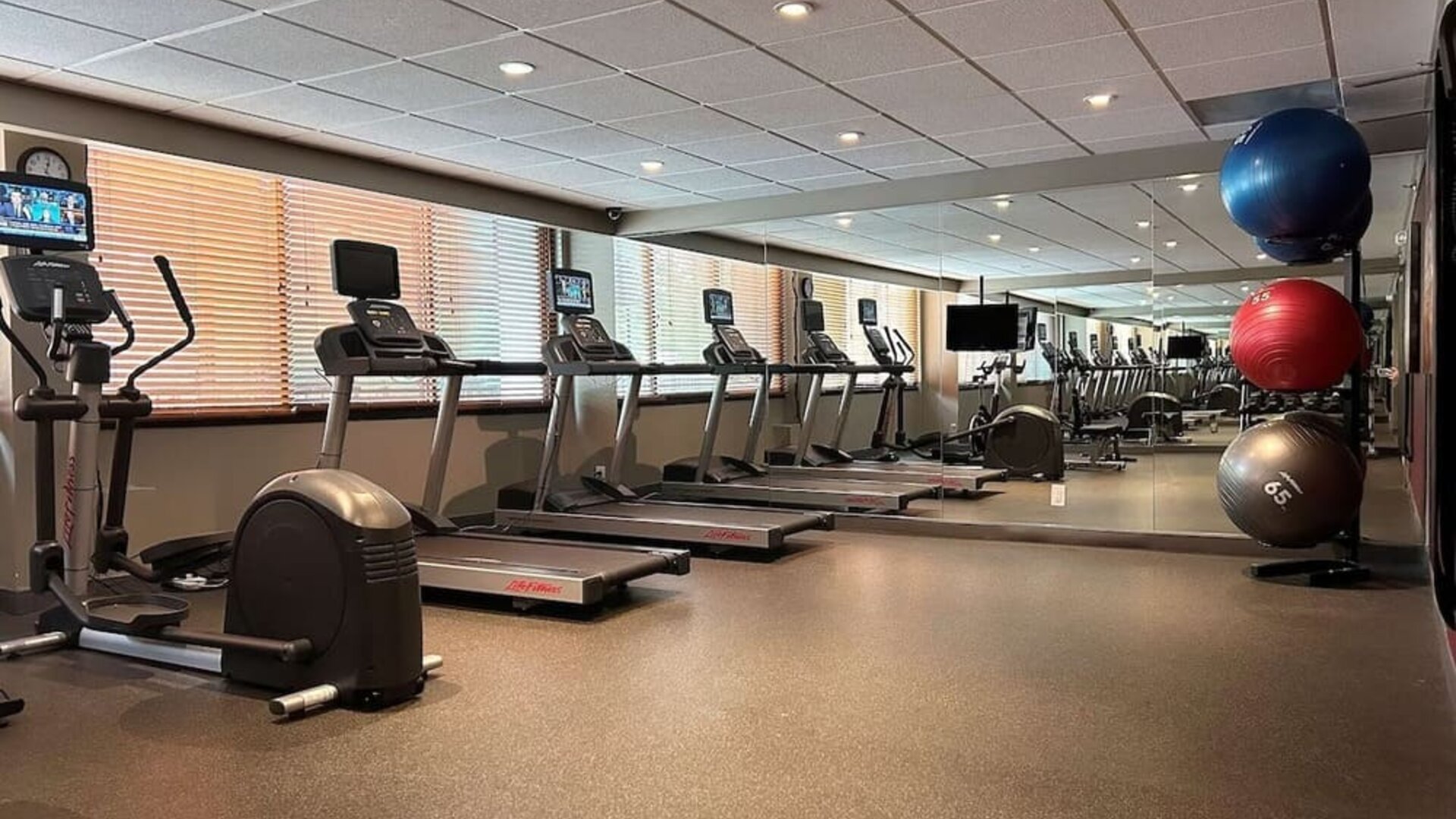 Fitness center at Best Western Premier Rockville Hotel & Suites.