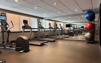 Fitness center at Best Western Premier Rockville Hotel & Suites.