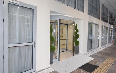 Hotel exterior at Boss Boutique Athens.