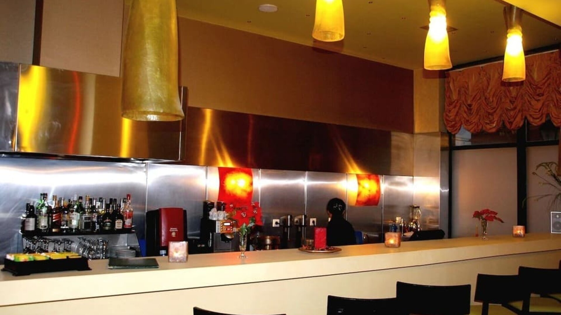 Hotel bar at Delphi Art Hotel.