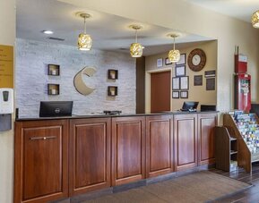 Reception desk at Comfort Inn & Suites North Aurora - Naperville.