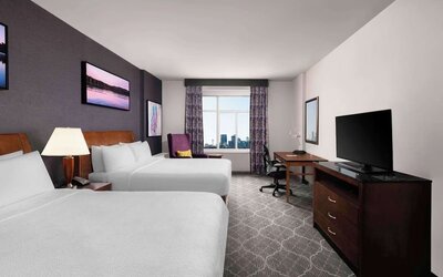 Day use room at Hilton Garden Inn Calgary Airport.