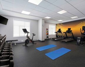 Gym at Hilton Garden Inn Calgary Airport.