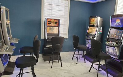 Game room at Days Inn By Wyndham Saint John New Brunswick.