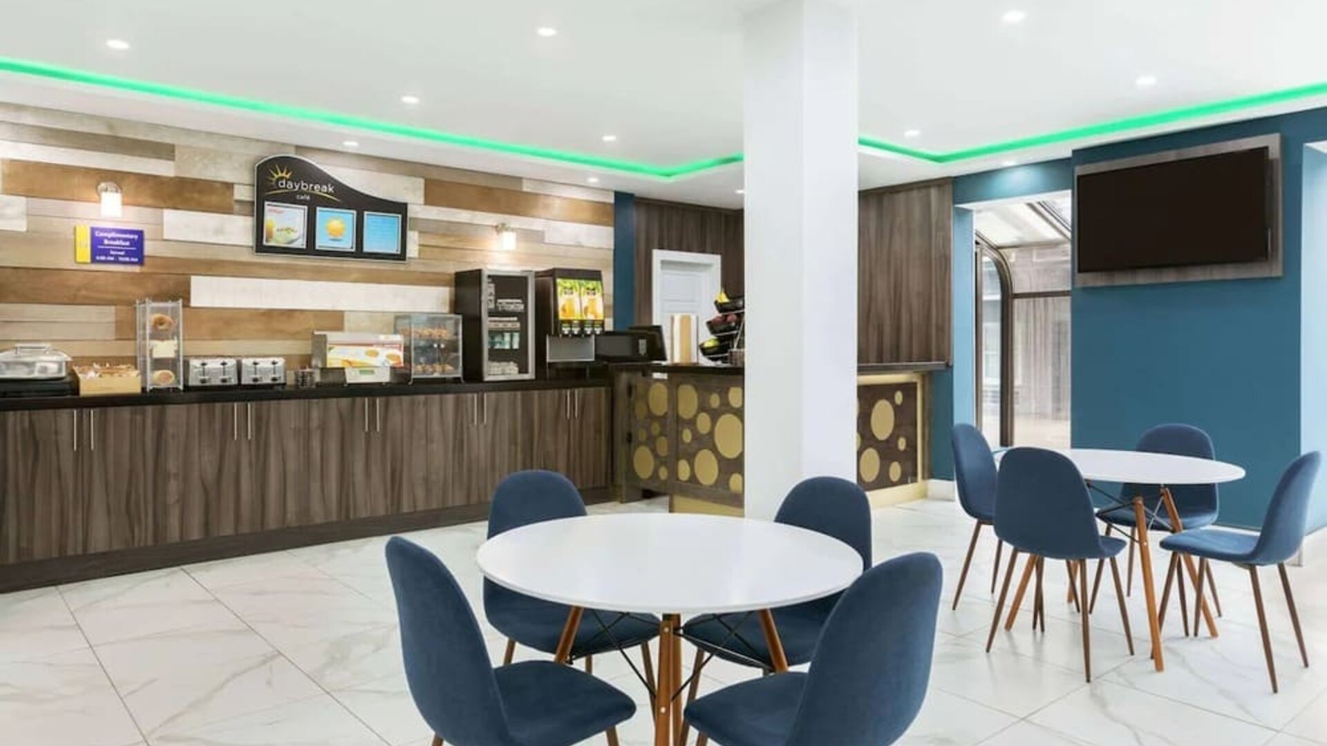 Dining area at Days Inn By Wyndham Saint John New Brunswick.