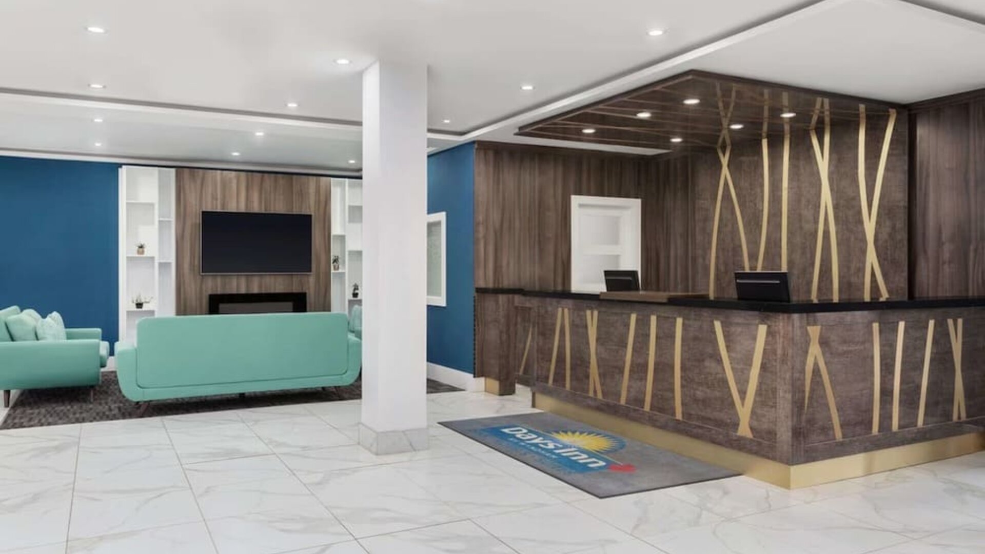 Reception area at Days Inn By Wyndham Saint John New Brunswick.