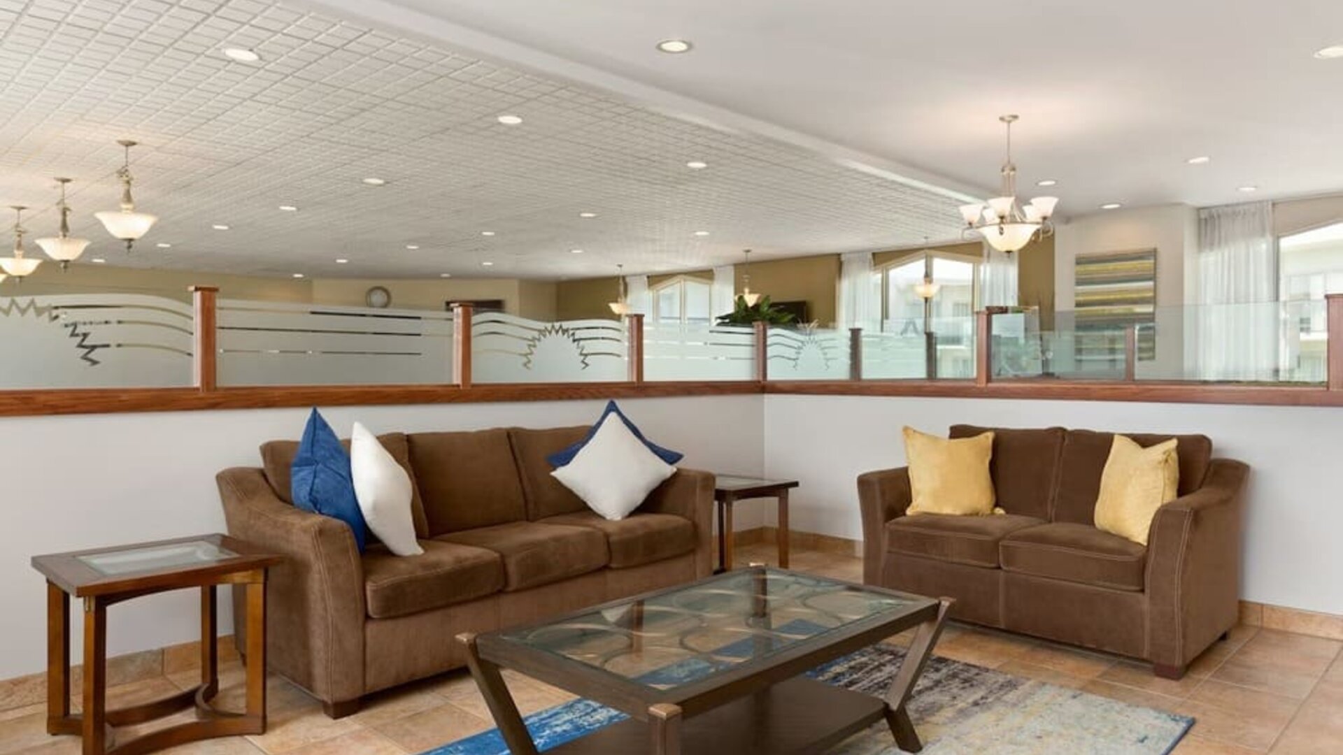 Lobby seating at Days Inn By Wyndham London.