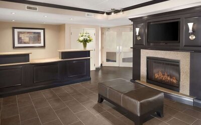Lobby area at Days Inn By Wyndham Brantford.