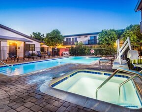 Outdoor pool at Lemon Tree Hotel & Suites Anaheim.