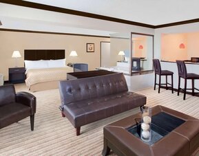 Lounge area at Wyndham Garden Schaumburg Chicago Northwest.