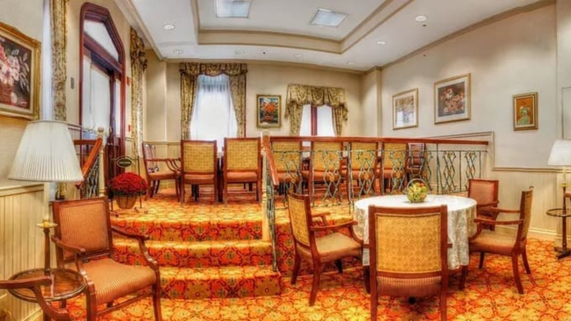 Dining room at The Wall Street Inn.