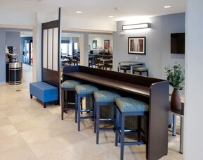 Hotel bar at WeStay Suites Belle Chasse.