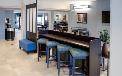 Hotel bar at WeStay Suites Belle Chasse.