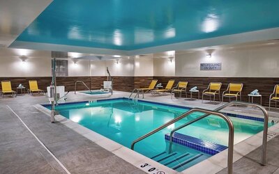 Indoor pool at Fairfield Inn & Suites By Marriott Alexandria.