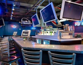 Hotel bar at Hilton Atlanta Airport.