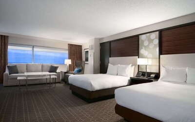 Day use room at Hilton Atlanta Airport.