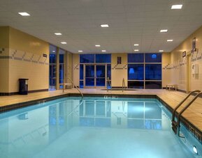 Indoor pool at Hilton Atlanta Airport.