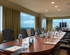 Meeting room at Hilton Atlanta Airport.