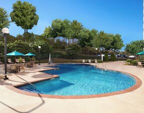Outdoor pool at Hilton Atlanta Airport.