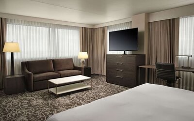 Day use room at Hilton Atlanta Airport.