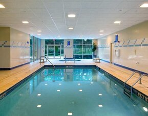Indoor pool at Hilton Atlanta Airport.